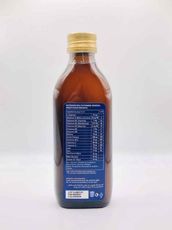 Multivitamine Mineral Sirop pour enfants NUTRAXIN