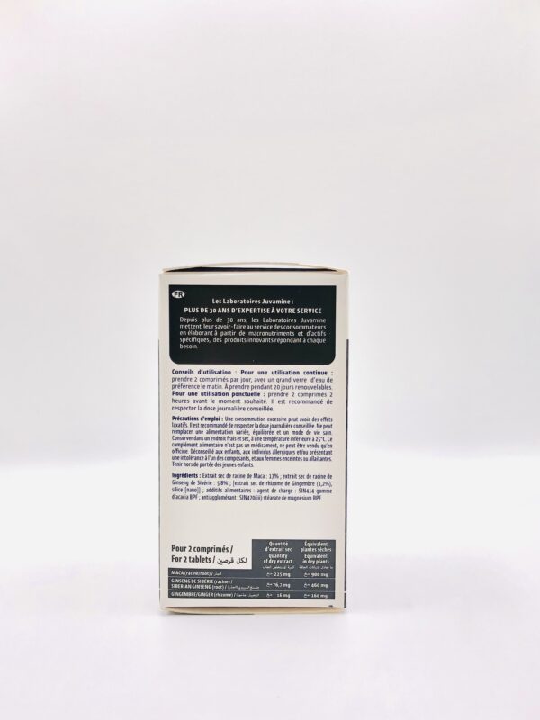 Performance Maca Gingembre Ginseng de Sibérie Juvamine